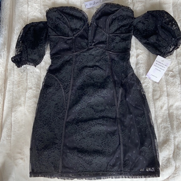 🌿|NWT|For Love & Lemons Azalea Lace Minidress - Picture 6 of 9